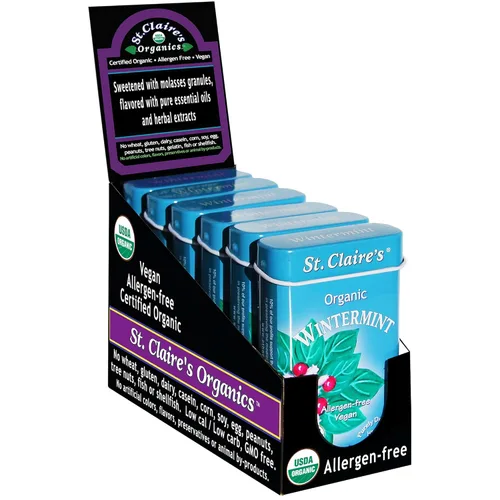 Miniatura 5 de Pastillas Herbales Orgánicas de St. Claire, (Jengibre, lata de 1.5 onzas, paquete de 3) Sin gluten, veganas, sin OMG, a base de plantas, sin