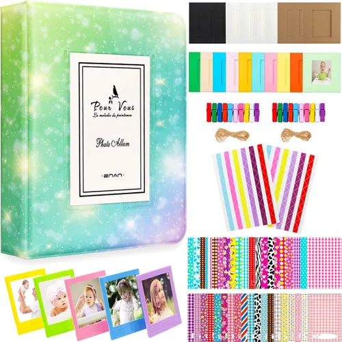 BigTrend - Álbum de películas de papel fotográfico de 2 x 3 pulgadas para cámara Fujifilm Instax Mini, Polaroid Snap, Z2300, cámaras instantáneas