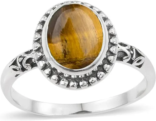 Miniatura 12 de Anillo de plata de ley 925 para mujer, anillo único de gema ovalada hecho a mano