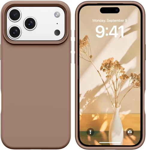 Miniatura 481 de GUAGUA Funda compatible con iPhone 17 Pro Max de 6.9 pulgadas, silicona líquida, goma de gel suave, delgada, forro de microfibra delgada