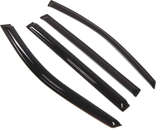 Visor de ventana compatible con Mazda MPV 1999-2007, DGWV2-312, deflector de montaje exterior, protector de lluvia, humo oscuro, juego de 4 piezas