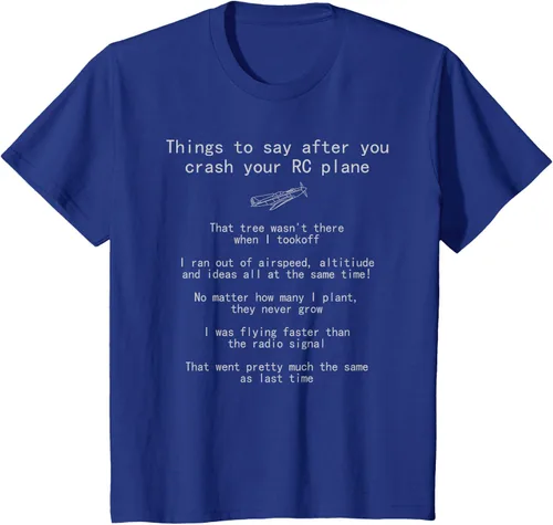 Miniatura 53 de Cosas que decir cuando te estrellas con tu camiseta RC Plane hobby