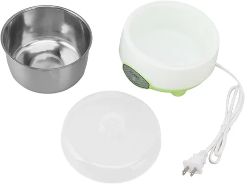 Miniatura 7 de Cryfokt Máquina para hacer yogurt, ahorro de energía, máquina para hacer yogurt, contenedor de acero inoxidable, compacto para cocina