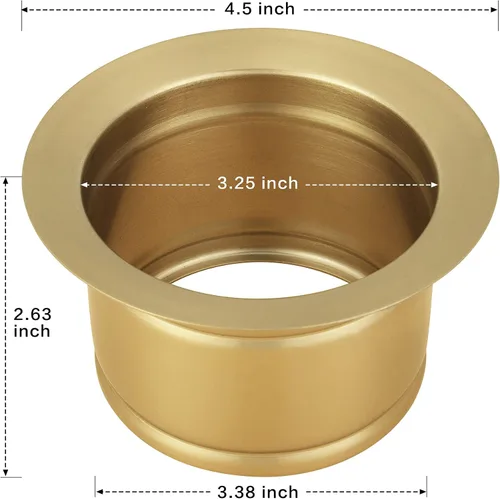 Miniatura 2 de Brida extendida de eliminación de basura para fregadero de cocina, brida de fregadero profundo para orificio de drenaje estándar de EE. UU.