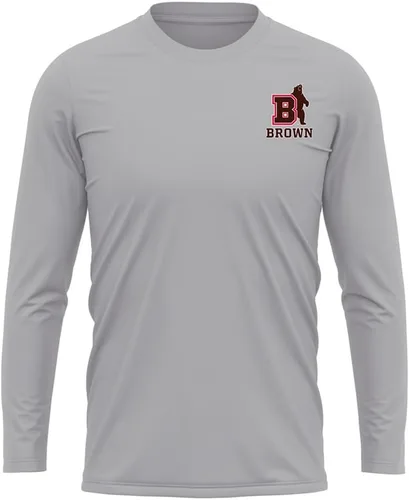 Miniatura 328 de Camisa deportiva de manga larga oficial de la NCAA Collegiate para hombre, con logotipo en el pecho izquierdo, colección Athletic Heather