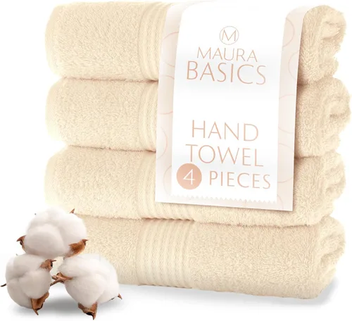 Miniatura 19 de MAURA Basics - Toallas de baño de 100 % algodón turco con bucles de gancho. Juego de toallas de felpa absorbentes de lujo extra grandes para baño