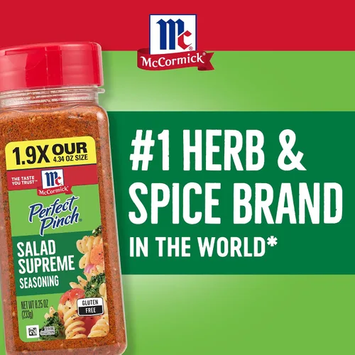 Miniatura 22 de McCormick Perfect Pinch Salad Supreme Seasoning, 8.25 onzas (paquete de 6)