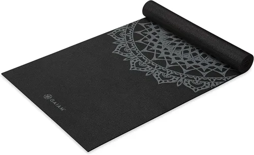 Miniatura 13 de Gaiam - Esterilla de yoga premium de 5mm con estampado, gruesa y antideslizante para todo tipo de yoga, pilates y entrenamientos en el suelo