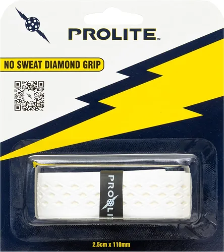 Miniatura 26 de Agarre de diamante sin sudor para palas de pickleball, tenis, raquetball Blanco con base negra