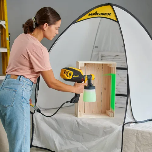 Miniatura 4 de Wagner Spraytech C900051 HomeRight - Refugio pequeño en aerosol para el hogar, cabina de pintura portátil para pintura en aerosol de bricolaje