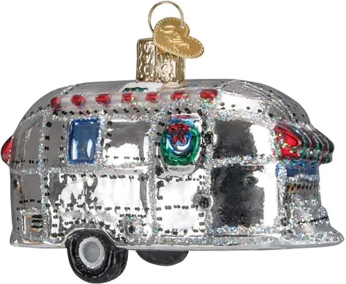 Miniatura 6 de Old World Christmas Adorno de vidrio soplado de malvavisco quemado para árbol de Navidad, decoración navideña hecha a mano, colección de camping