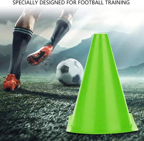 Miniatura 3 de flexman FLEXMAN6 Conos de tráfico de entrenamiento de 7 pulgadas, conos de marcador de campo portátiles, cono de entrenamiento de fútbol, barreras