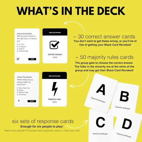Miniatura 3 de Black Card Revoked: Cuarta edición: celebra la cultura negra probando tus conocimientos con este juego de trivia de cultura negra Ríete en voz
