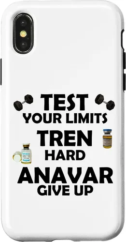 Miniatura 4 de iPhone 15 Funny Test Limits Tren Hard Never Give Up Gym Bodybuilding Case