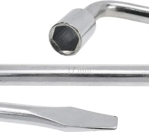 Miniatura 4 de Semetall Llave de llanta de repuesto de coche de 0.669 in, herramienta de reparación de zócalo de extremo ranurado,Herramienta de reemplazo