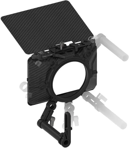 Runshuangyu - Caja de lente mate ligera con abrazadera con bandera superior para cámara DSLR sin espejo, compatible con filtro 4x4, 4x5.65 (versión