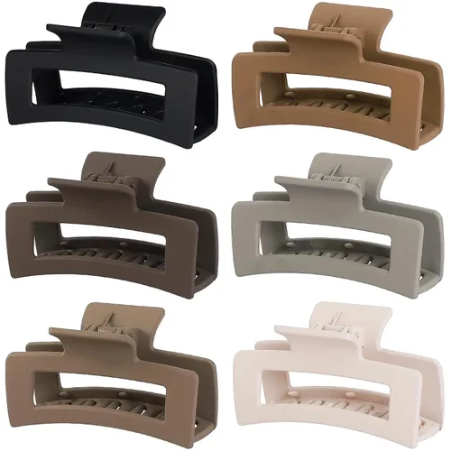 Miniatura 12 de Sisiaipu Pinzas para el Cabello, Pinzas Medianas de 3.5 Pulgadas, Paquete de 6 para Mujeres y Niñas - Accesorios para el Cabello Color Ámbar