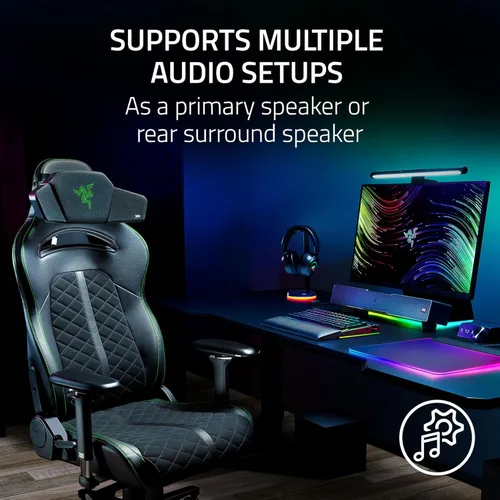 Miniatura 4 de Razer Clio - Cojín de cabeza de altavoz inalámbrico: THX habilitado para audio espacial - Altavoces dobles integrados de campo cercano - Múltiples