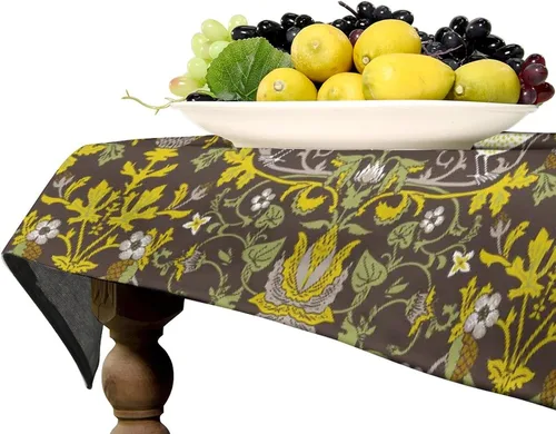 Miniatura 322 de Mantel Floral Retro de Pájaros, Diseño Original Bohemio William Morris Estampado Cubierta de Mesa para Hogar Picnic Fiesta Comedor Cocina William