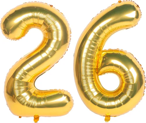 Miniatura 70 de Globos de helio de 40 pulgadas con dígitos dorados para fiesta de cumpleaños., Número 0, 40 pulgadas, número 0 oro 7