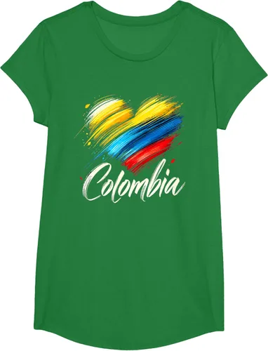 Miniatura 47 de Camiseta de orgullo colombiano con corazón de la bandera de Colombia