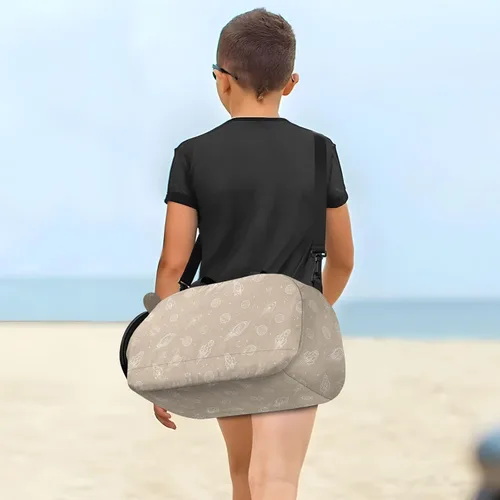 Miniatura 7 de Adventure Slate Space Brown Small Gym Bag with Shoes Compartment Large Capacity Sports Duffel Bag for Beach Swim Bags Pool Sports bolsa para hombre