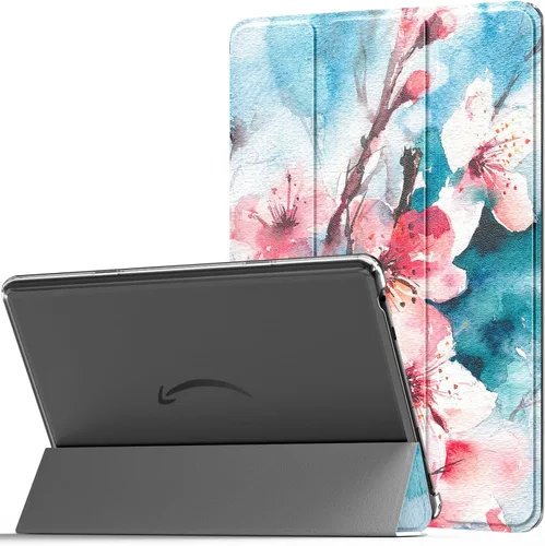 Miniatura 19 de MoKo - Funda para tableta Amazon Kindle Fire HD 10 (13ª generación, versión 2023) de 10.1 pulgadas, funda de piel sintética con soporte triple