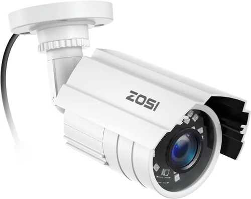 ZOSI 1080P 2.0MP HD 1920TVL Cámara de seguridad CCTV híbrida 4 en 1 TVI/CVI/AHD/960H CVBS para interiores y exteriores, visión nocturna de 24