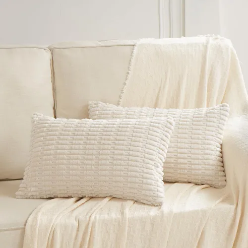 Miniatura 48 de Fancy Homi - Paquete de 2 fundas de almohada decorativas estilo bohemio de 16 x 16 pulgadas para sala de estar, sofá, cama, funda de cojín cuadrada