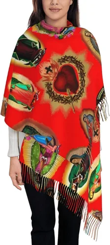 Miniatura 5 de TNIJWMG Bufanda Virgen María para mujer, chal suave para otoño e invierno, regalos católicos