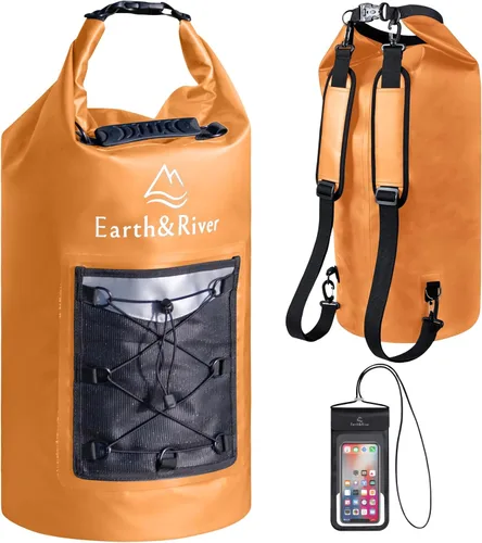 Miniatura 19 de EARTH&RIVER Mochila seca impermeable de alta calidad, extra gruesa, protección para todas las actividades acuáticas y campamentos, bolsa seca ligera