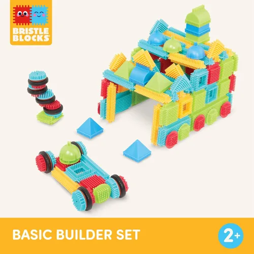 Miniatura 5 de Battat Bloques de cerdas - Bloques de construcción entrelazados STEM - Juego de 36 piezas - Juguetes de desarrollo para niños pequeños y niños