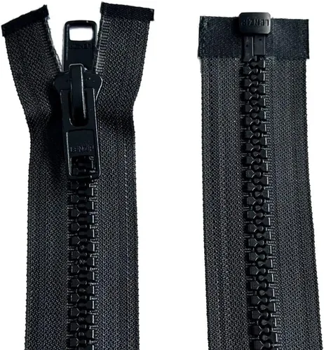 Miniatura 3 de Bimini Top #10 Black Marine - Cremallera Lenzip de doble tirón – Moldeado reversible con 2 cabezas que separan – Elige tu talla – 1 cremallera por