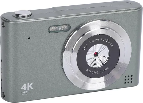 Miniatura 11 de Cámara digital 4K, enfoque automático 16x zoom 48MP cámara de vlogging con pantalla de 2.4 pulgadas, cámara compacta antivibración con flash