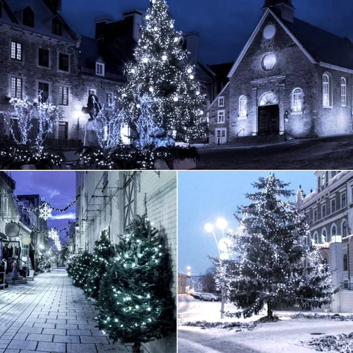 Miniatura 7 de 70 luces LED C6 de Navidad, 35.5 pies, color azul, para exteriores/interiores, grado comercial, impermeables para fiestas, certificación UL