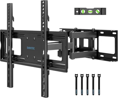 BONTEC - Soporte de pared para TV de movimiento completo para televisores de 23 a 70 pulgadas, capacidad de hasta 45 kg, VESA máx. 400 x 400 mm,