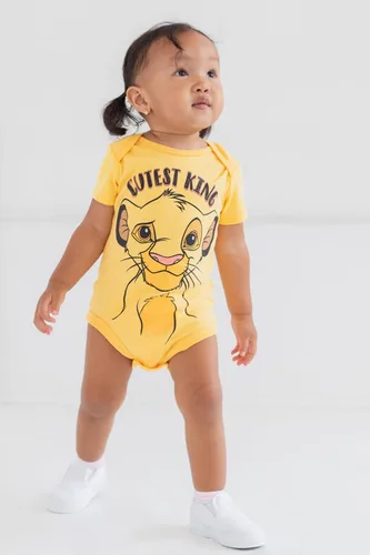 Miniatura 3 de Disney Mickey Mouse Lion King Winnie the Pooh Pixar Toy Story Buscando a Nemo Baby Paquete de 5 mamelucos recién nacidos hasta bebés