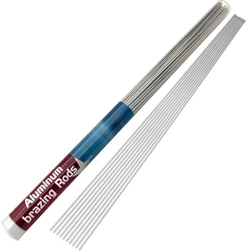 Paquete de 50 varillas de soldadura de aluminio de 1/16 x 13 pulgadas, varillas de soldadura de aluminio para antorcha de propano, reparación de