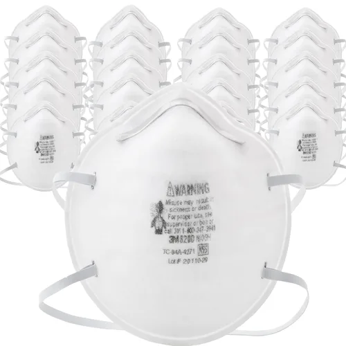 Miniatura 7 de 3M Respirador de partículas N95 8200, 160/caja, aprobado por NIOSH, desechable, barrido, lijado, molienda, aserrado, embolsado, polvo, 8 paquetes