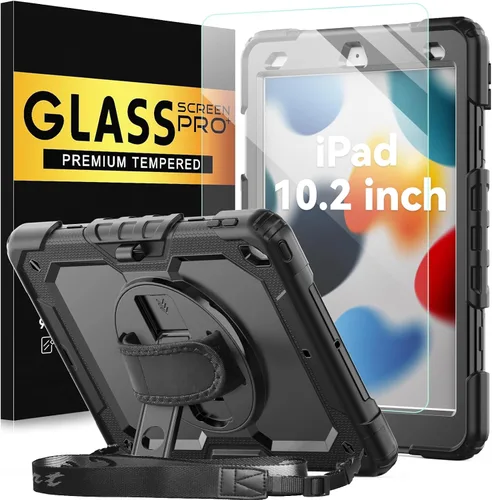 Miniatura 11 de BLOSOMEET Bonita funda para iPad de 9ª generación 2021 de 10.2 pulgadas con protector de pantalla de vidrio templado y soporte para bolígrafo, funda