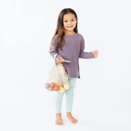 Miniatura 5 de Pearhead Juego de comida de madera para jugar, juguete de cocina de 21 piezas, para cortar frutas y verduras, certificado FSC, mercado