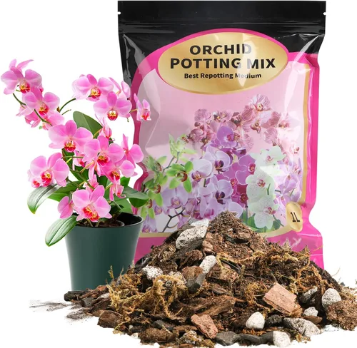 Miniatura 9 de Suelo natural puro para macetas para plantas de bambú de la suerte, 1 cuarto de galón, drenaje superior y transpirabilidad, suelo ideal para plantas