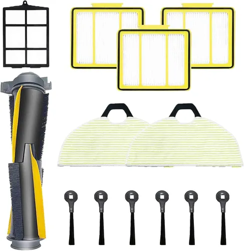 Piezas de repuesto para Shark AV2001WD RV2001WD 2002WD Kit de accesorios con cepillo principal, almohadillas suaves de microfibra, filtros, filtro