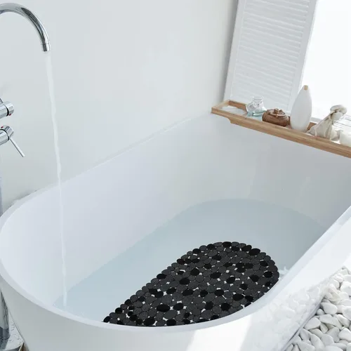 Miniatura 6 de Vannokor Tapetes para Bañera para Baño 27x14 Pulgadas, Tapete de Baño para Bañera se Siente Genial en Pies Cansados, Amigable Lavable a Máquina