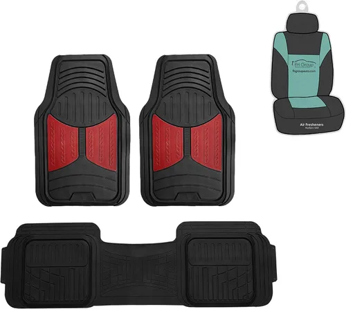 Miniatura 8 de FH Group Climaproof™ - Alfombrillas de goma resistentes para sedán, SUV, camiones, alfombrillas de ajuste universal para automóvil, juego completo