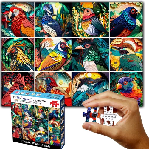 Miniatura 9 de Think2Master Ocean Life - Rompecabezas de 250 piezas. Gran artículo de regalo. 14.2 x 19.3 pulgadas