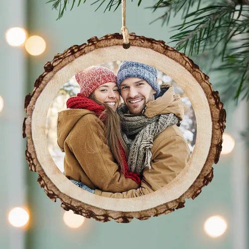 Miniatura 16 de Adorno de Navidad personalizado de Let's Make Memories - Sube tu foto - Adorno navideño conmemorativo 2025 para familia, pareja, amigo - Foto