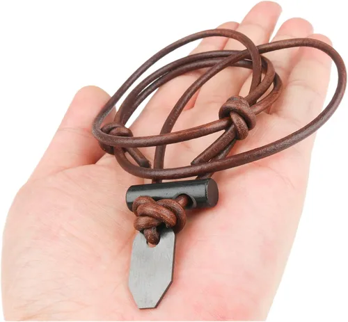 Miniatura 3 de Collar de cerámica para iniciador de fuego, cordón de cuero FNL FS1-K