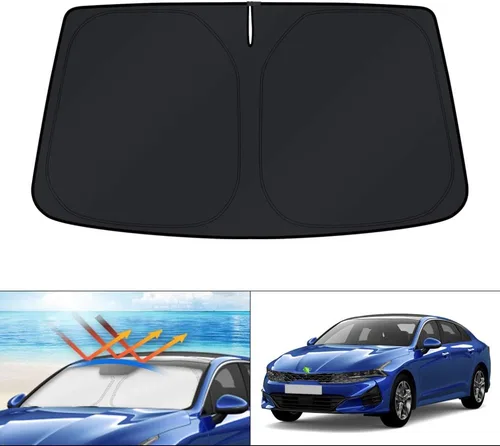 Miniatura 229 de KUST - Parasol plegable para parabrisas para Ford Ranger, accesorios 2019-2025 2026, parasol personalizado para ventana, protector solar plegable