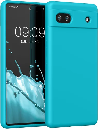 Miniatura 281 de kwmobile Funda Compatible con Google Pixel 6 Pro - Funda de teléfono de silicona TPU con acabado suave - Azul Arrecife